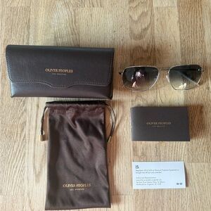 Oliver Peoples Clifton Sunglasses with Cases
